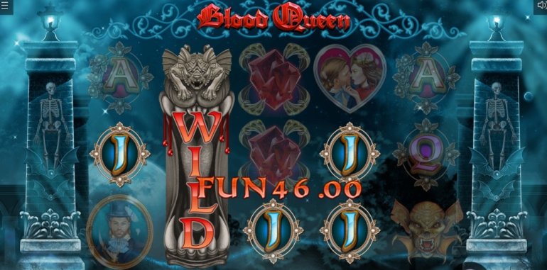 На слоте Blood Queen от Iron Dog  выпал символ Wild