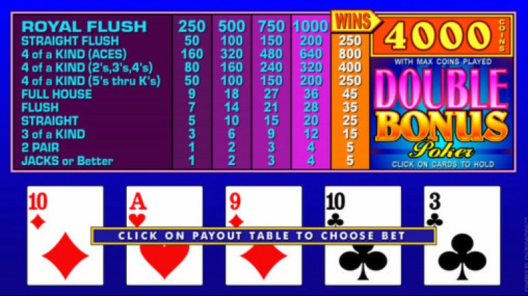 Видеопокер Double Bonus Poker
