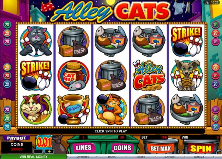 Видео покер Alley Cats демо-игра