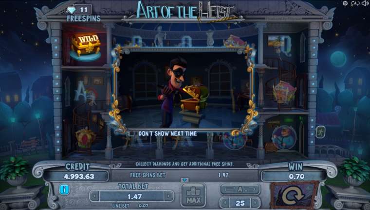 Видео покер Art of the Heist демо-игра