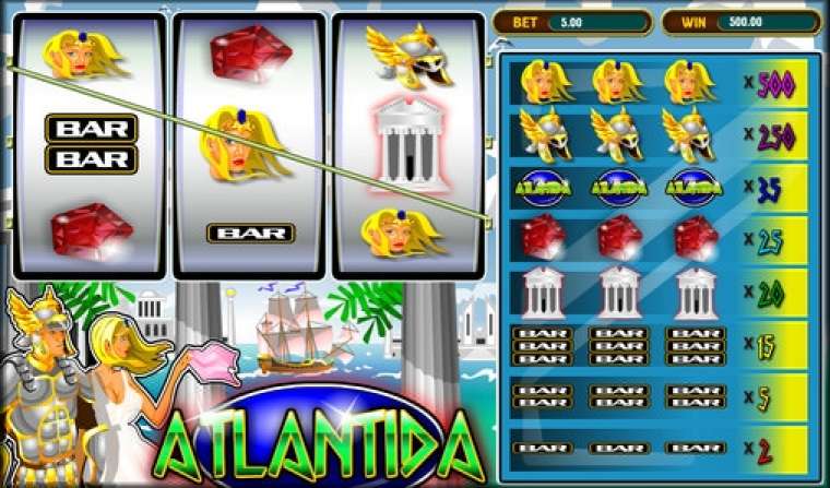 Видео покер Atlantida демо-игра