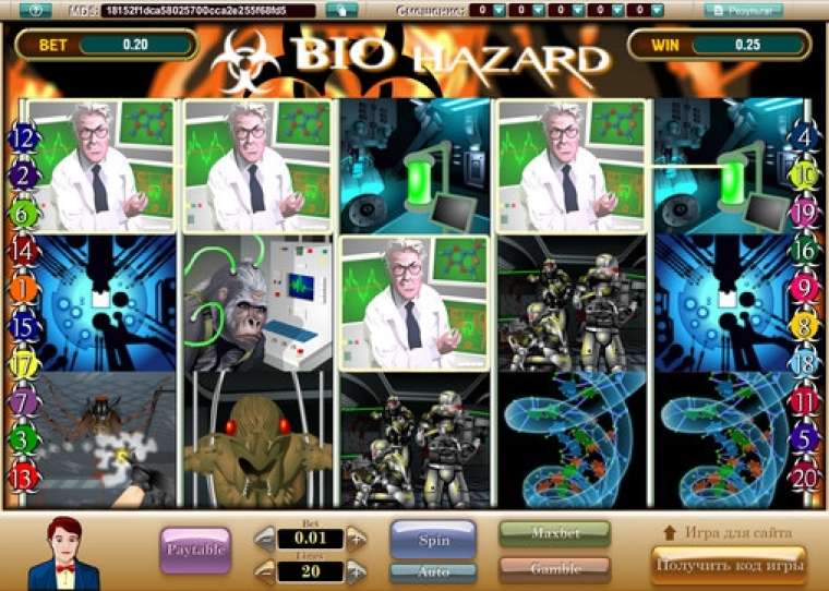 Видео покер Bio Hazard демо-игра
