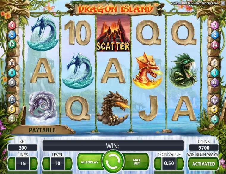 Видео покер Dragon Island  демо-игра