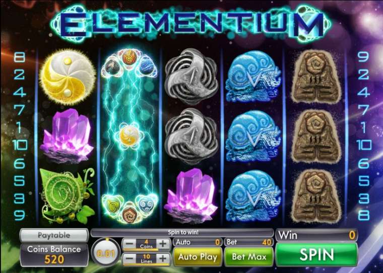 Видео покер Elementium демо-игра