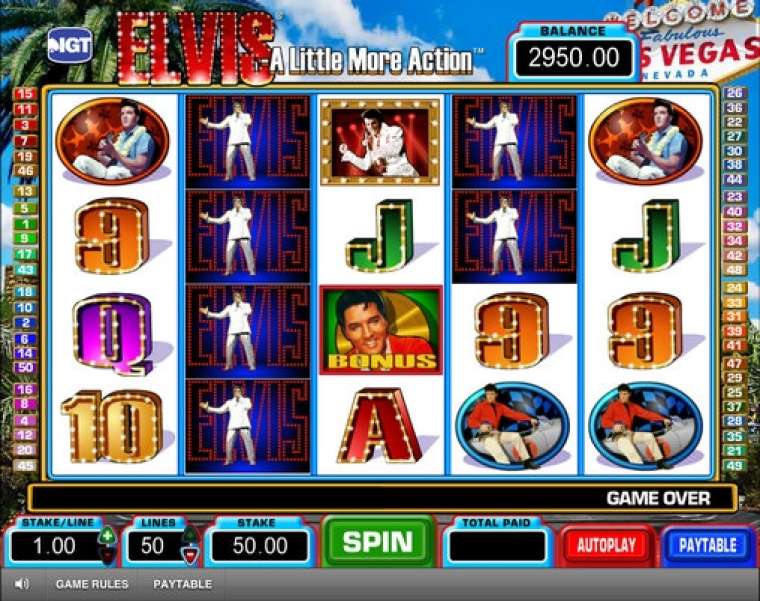 Онлайн слот Elvis: A Little More Action играть