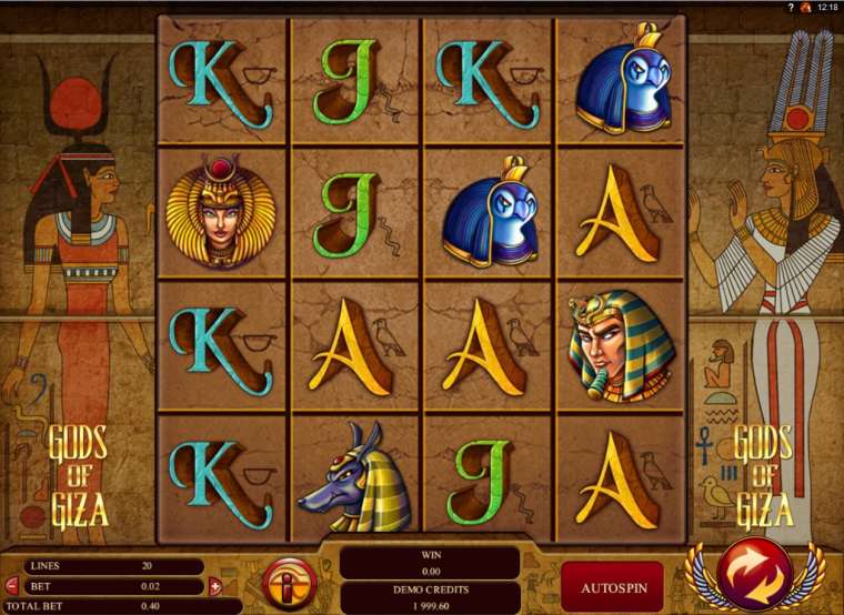 Видео покер Gods of Giza демо-игра