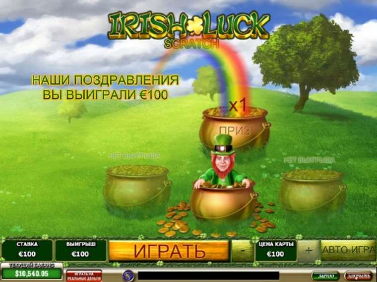 Видео покер Irish Luck Scratch демо-игра