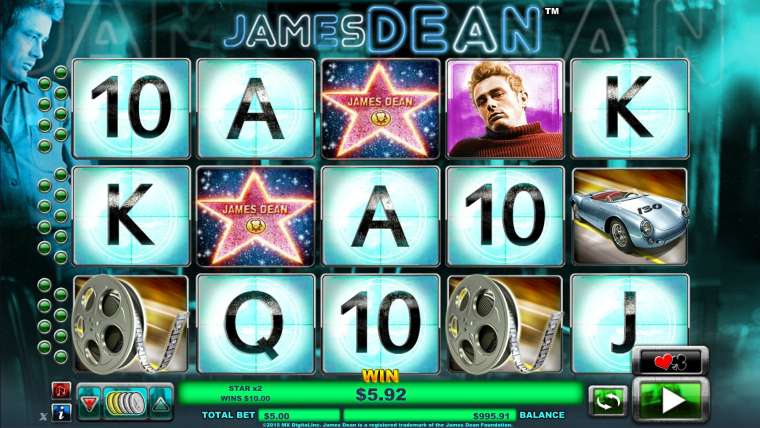 Видео покер James Dean демо-игра