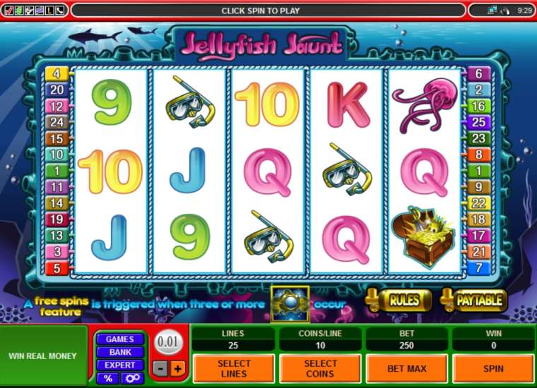 Видео покер Jellyfish Jaunt демо-игра