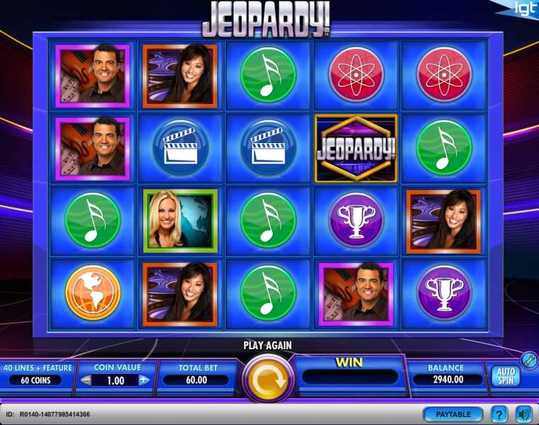 Видео покер Jeopardy! демо-игра