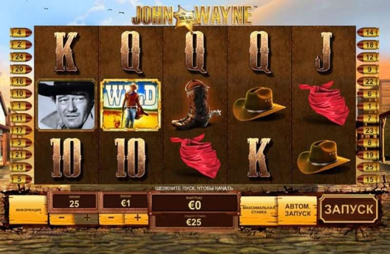 Видео покер John Wayne демо-игра