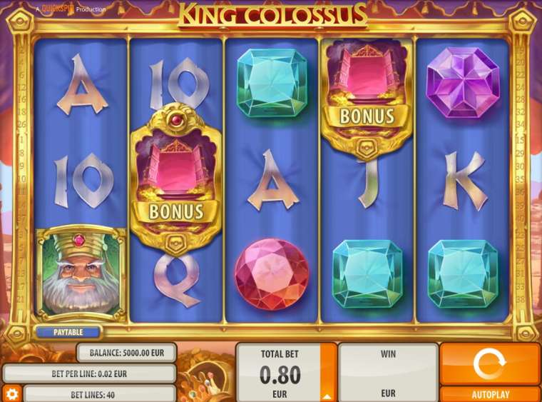 Видео покер King Colossus демо-игра