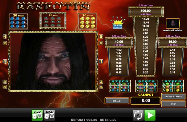 Видео покер Magic Monk Rasputin демо-игра