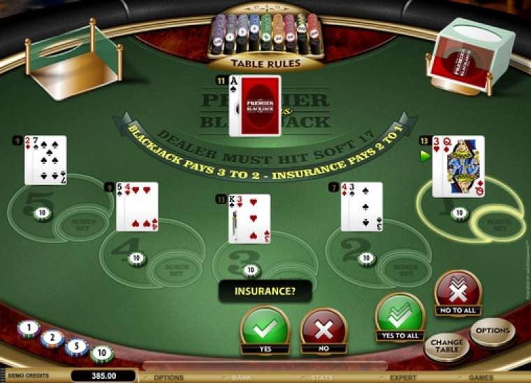 Видео покер Multi-hand Premier Bonus Blackjack демо-игра