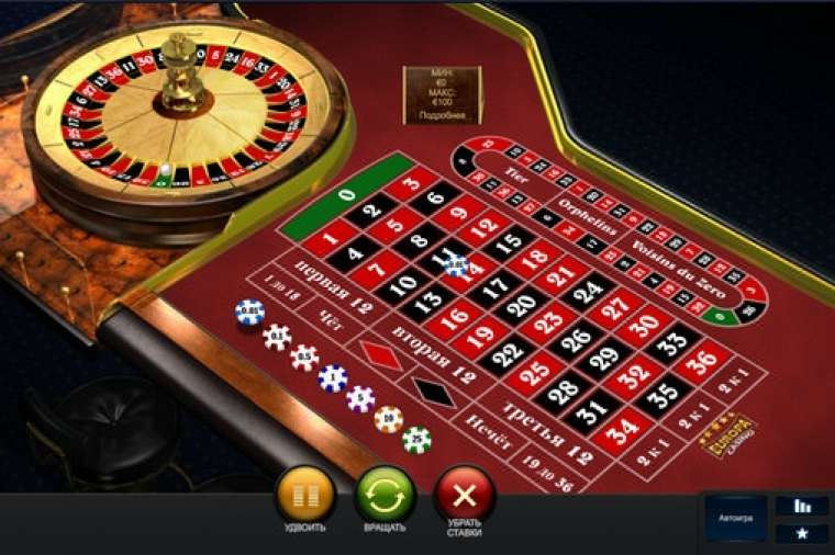 Видео покер Premium European Roulette демо-игра