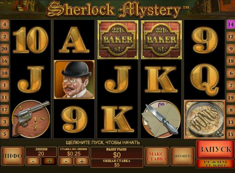Видео покер Sherlock Mystery демо-игра
