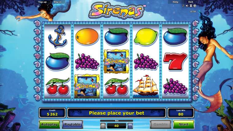 Видео покер Sirenas демо-игра