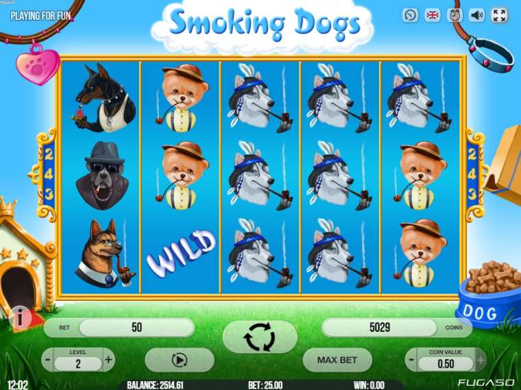 Онлайн слот Smoking Dogs играть