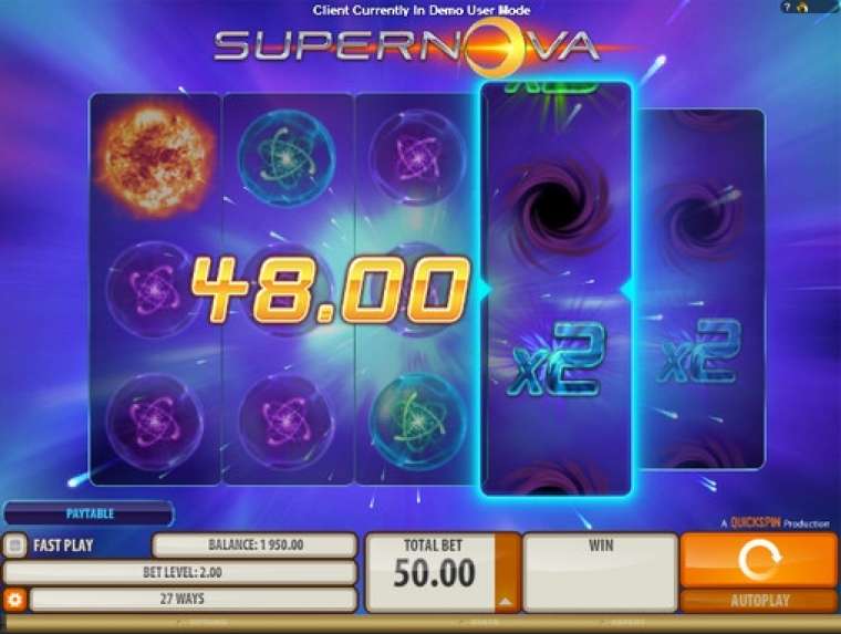 Видео покер Supernova демо-игра