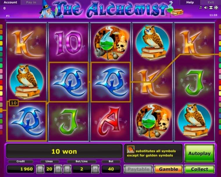 Видео покер The Alchemist демо-игра