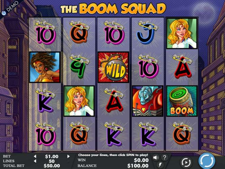 Видео покер The Boom Squad демо-игра