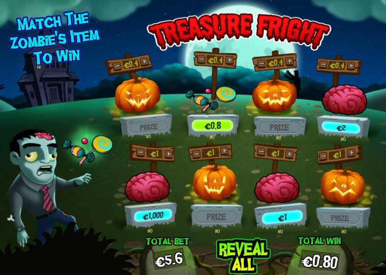 Видео покер Treasure Fright демо-игра