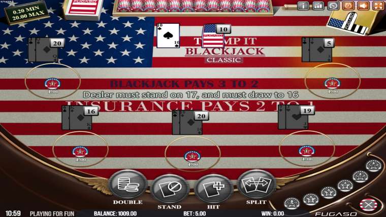 Видео покер Trump It Blackjack демо-игра