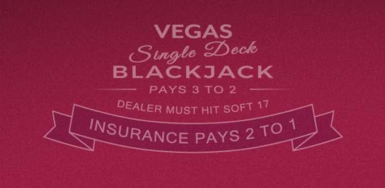 Видео покер Vegas Single Deck Blackjack демо-игра