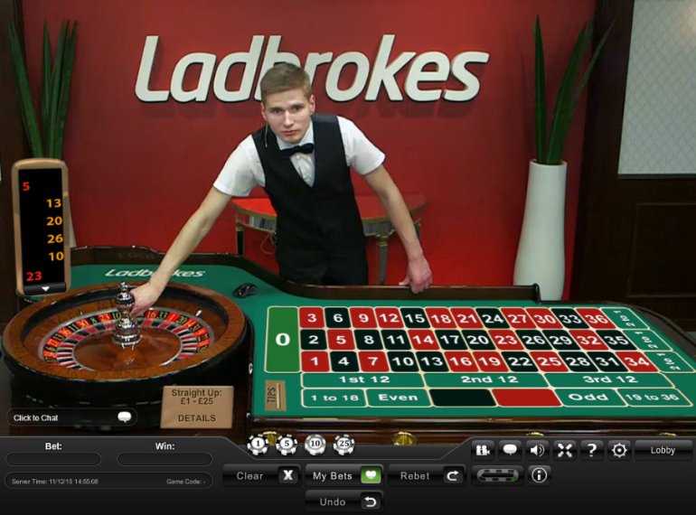 живая рулетка в онлайн-казино Ladbrokes